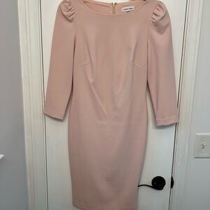 Calvin Klein Blush Long Sleeve Dress